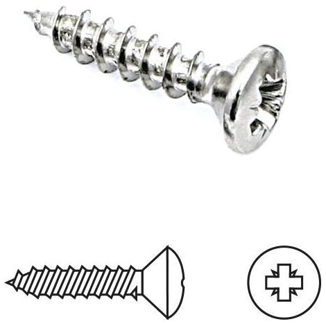 tornillo rosca madera cabeza gota-sebo p largo 17mm diámetro 3.5mm (caja 100)