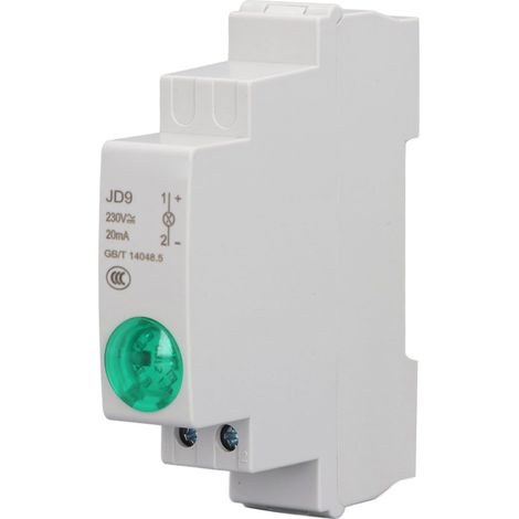 Voyant LED sur rail DIN pour boîte de distribution 230 V CA/CC (1/5)