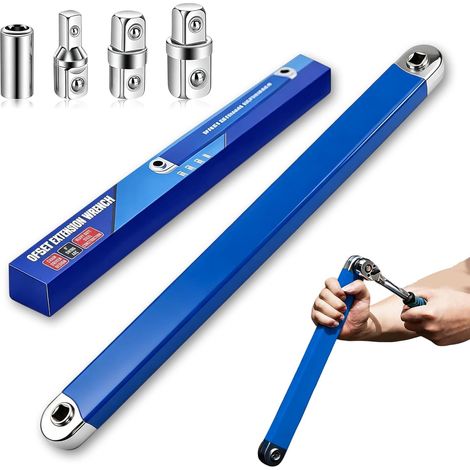 Rallonge de Clé à Cliquet 39 cm avec Adaptateurs 1/4", 3/8" (1/5)