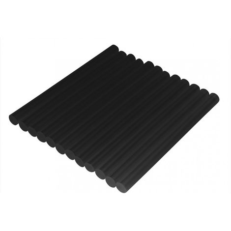 Stick di colla nera da 11 mm, 12 pezzi.