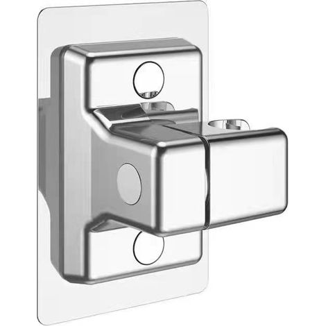 Support de pommeau de douche, réglable, montage mural, adhésif, accessoires, 1 pc (argent)