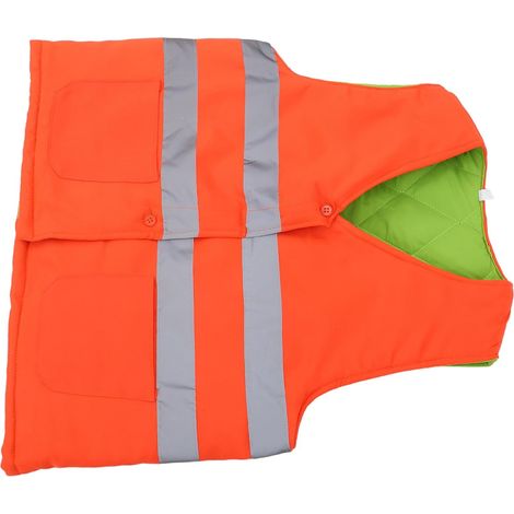 Gilet de Sécurité Réfléchissant Isolé pour Hommes Veste Haute Visibilité avec Bandes Réfléchissantes et Poches Gilet Travail Hiver pour Agents de Propreté Confort Thermique et (1/5)