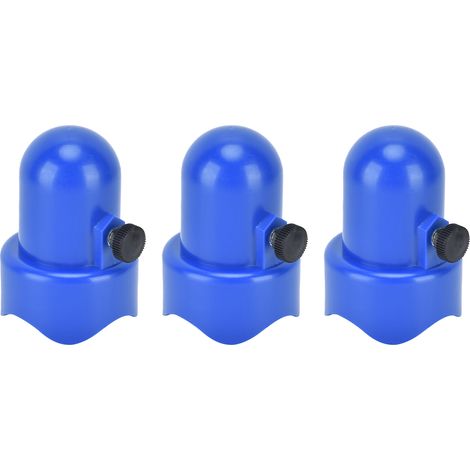 Bouchons de tube en plastique pour trampoline, 8 bouchons bleus, protection supérieure de rambarde avec 2 crochets en T (1/5)