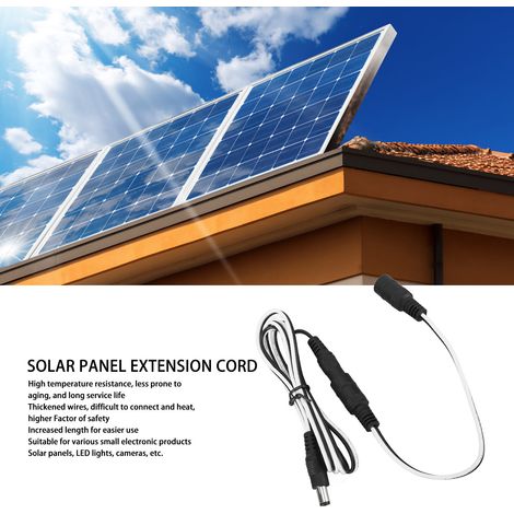 Cavo di prolunga solare CC Toivize, connettore maschio Toivize da 5,5 mm a 2,1 mm per pannello fotovoltaico, ventola in ABS resistente (1/5)