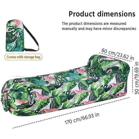 Automatischer, aufblasbarer Strandliegestuhl, Tragkraft 204 kg, faltbar mit Aufbewahrungstasche, selbstaufblasend durch Winken, für Pool-Camping (1/5)