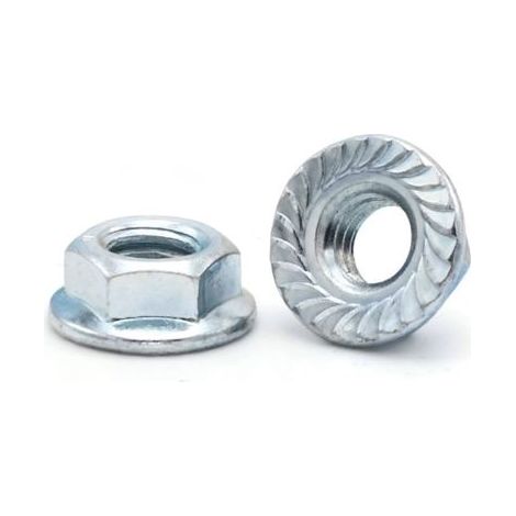 Ecrou frein, Filetage 1/4-28pouce RS PRO, en Acier ( Prix pour Paquet de 100 )