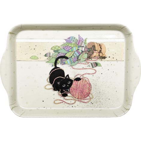 Mini plateau vide poche rectangulaire chaton et pelote (1/2)