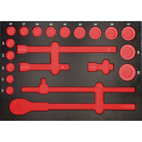 Projahn ProForm Einlage leer für 3/4 Werkzeuge (1/2)
