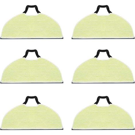 6er-Pack Ersatzpads für Shark RV2410, 2610WD, 2610WA/WFUS Saugroboter-Dampfreiniger – Waschbare Mikrofaser – 184 x 3 (1/4)
