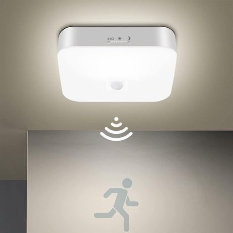 Carming - Plafonnier LED avec détecteur de mouvement - Sans fil - Rechargeable - Lumière blanche (1/3)