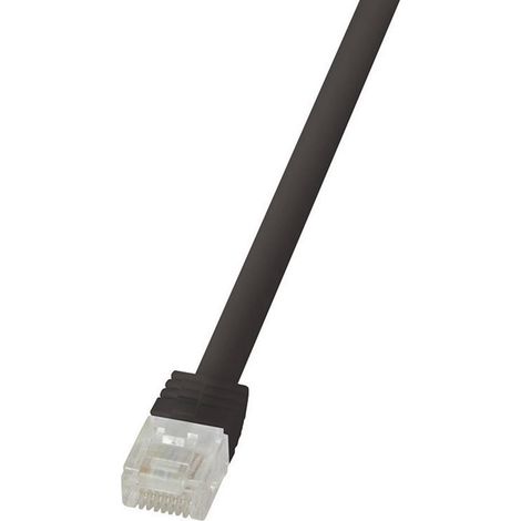 Câble réseau LogiLink CAT 6 U/UTP 2 m noir - CF2053U - [1x RJ45 mâle - 1x RJ45 mâle]
