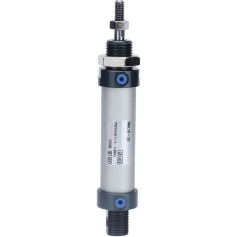 Vérin Pneumatique Double Effet Miniature à Tige Simple en Alliage d'Aluminium MAL16-25 (1/5)