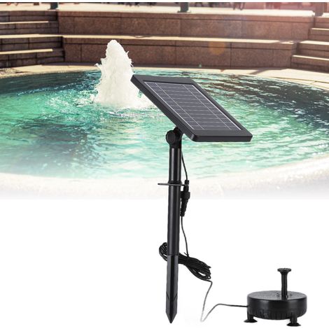 6V DC 3,5W Solarbrunnen mit 5 LED-Leuchten, Solarbrunnen, funktioniert ohne Stromanschluss, Solarwasserpumpe (1/5)