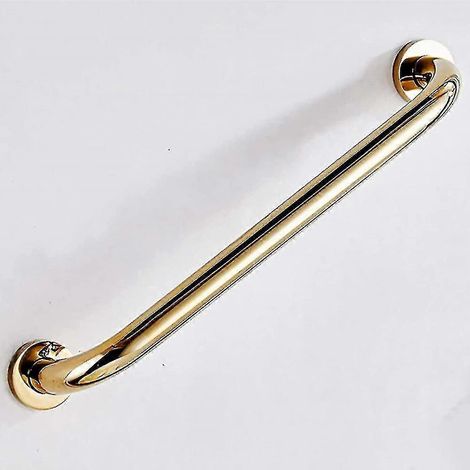 30 cm langer Haltegriff fürs Badezimmer, aus massivem, vergoldetem Messing, geeignet für Badewannen und Badezimmer, rutschfester Griff, auch für Duschen und Toiletten geeignet, ideal für Senioren und  (1/5)