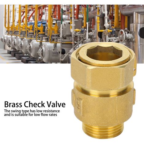 Clapet anti-retour télescopique en laiton pour compteur d'eau, clapet anti-retour frontal tout cuivre pour compteur d'eau DN20X25 (1/5)