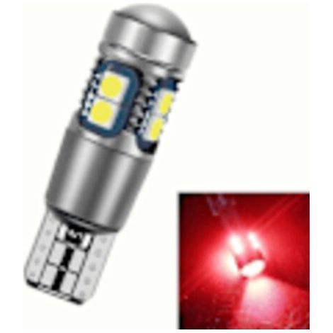 Pair Feu de position de plaque d'immatriculation LED T10 W5W haute luminosité pour véhicule, feux de jour