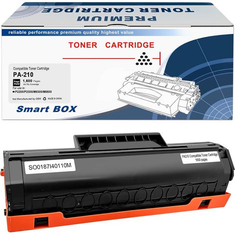 PA-210E PA 210E Compatible PA-210 PA210 Toner Cartouche 1600 Pages pour P2500W P2502W P2508W M6500NW M6500N M6500W M6550NW M6552NW M6558NW M6600N M6600NW M6602NW M6608NW Imprimante (Noir) (1/5)