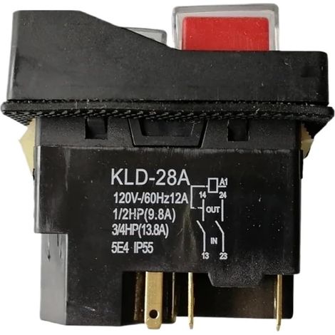 Interrupteur Électromagnétique KLD-28A 5 Broches Étanche 250V 16A Auto-bloquant Sécurité Précision (1/5)