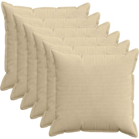 vidaXL Housse de coussin 6 pc HOUTEN Gris Vert Clair 70 x 70 cm (1/5)
