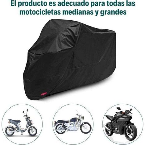 Housse de moto imperméable - - Protection UV - Coupe-vent - Anti-poussière - Extérieur - XXL - 245x105x125 cm (1/4)