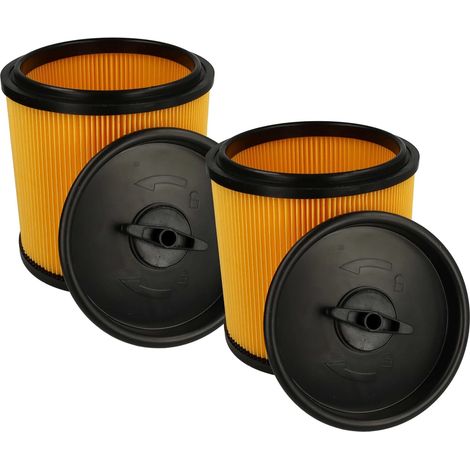 Vhbw – Lot de 2 filtres plissés pour aspirateur Parkside – Compatible PNTS 1500 C4/B3/B2/A1 – Aspiration à sec – Installation simple