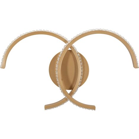 Doppel-C-LED-Wandleuchte, 41 x 8,5 x 24 cm (Licht mit 3 Farbtemperaturen) (1/5)