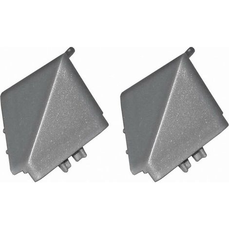 2x Connecteur angle extérieur sortant jonction d'angle 90° pour profil décoratif bande d'étanchéité plinthe Raccordement Plan de travail Finition Cuisine Salle de bain Meuble Protection, en plastique (1/2)