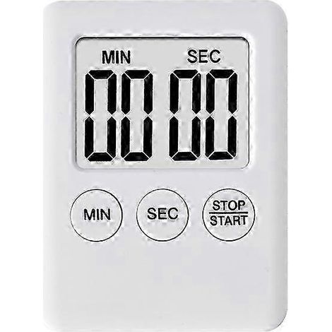 Minuteur numérique magnétique - Minuteur de cuisine blanc (1/5)