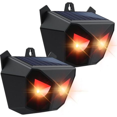 Solarbetriebenes Wildtierabwehrgerät für die Nacht mit roten LED-Leuchten – Wildtierabwehr – Wasserdicht – Für Garten, Hof, Bauernhof, Hühner (1/5)