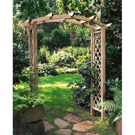 Onlywood Pergola ad Arco in Legno Impregnato 180 x 85 x 230 h. cm (1/4)