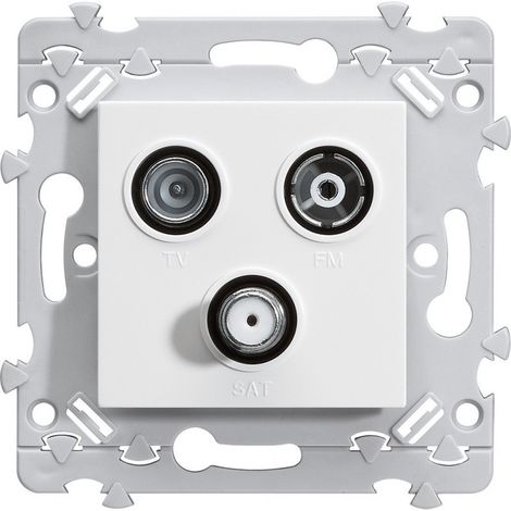 Prise TV/FM/SAT - Blanc - WE256 - Essensya - Hager