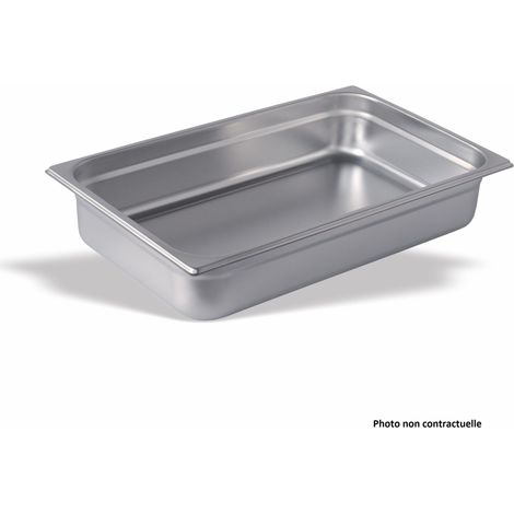 Bac Gastro Inox GN 1/1 - P 40 mm - Lot de 6 - Pujadas