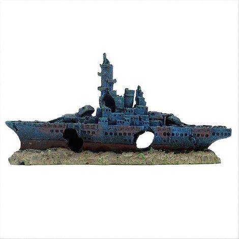 Aquarium Shipwreck aquarium Landscaping Resin Crafts, B (1/5)