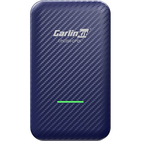 Adaptateur sans fil Carlinkit CP2A pour Apple CarPlay/Android Auto (bleu)