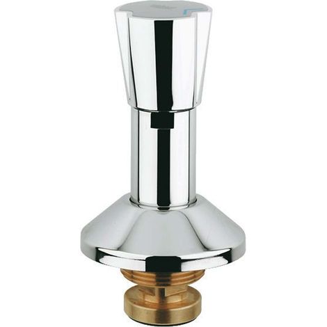 GROHE Tête Costa 11516 p. robinets d'encast. avec poignée triangulaire bleu/rouge 1 1/4\" chromé, 11516000 (1/2)