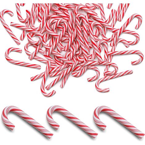 50 Pièces Ornements de Noël en Canne à Sucre Suspendre Canne de Bonbons de Noël Décorations de Noël Canne Bonbon Mini Sucre d'orge pour Sapin à Suspendre Mini Cannes Bonbons de Noel Cadeau de N (1/5)