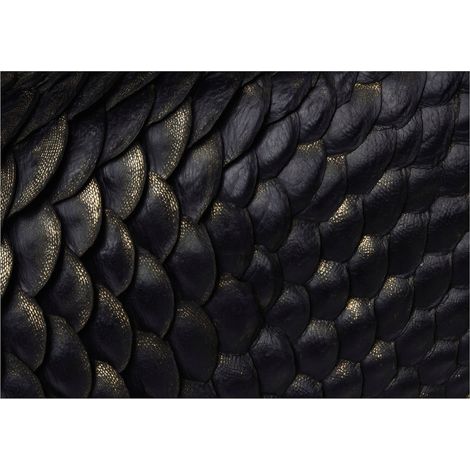 Fototapete Abstrakt Schwarz Gold 150x105 cm Elegantes Design Einfache Montage (1/5)