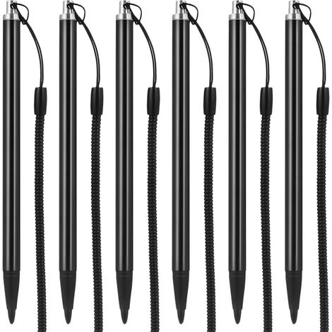 Stylet Résistif Métal pour Écrans Tactiles avec Corde Anti-Perte, Aluminium et Cuivre, Haute Précision, Pack de 6 pour Tablettes et Appareils Tactiles (1/5)