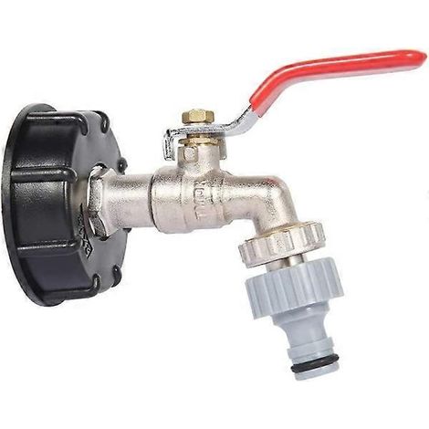 Adaptateur pour réservoir IBC S60X6, raccord de vanne de remplacement, tuyau de 1/2 pouce (1/5)