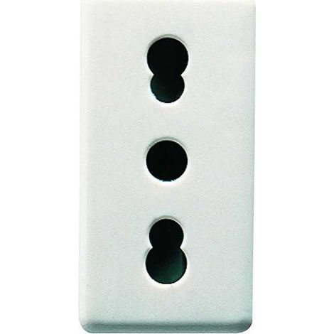 TOMA BIVALENTE 'SYSTEM' 10/16A 250V 2P+T - Blanco