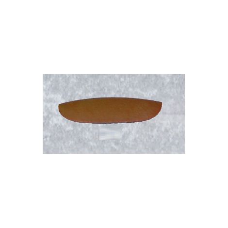 ORECA - 1 MANIGLIA SEMIOVALE IN ABS VERNICIATA MARRONE 56X32mm