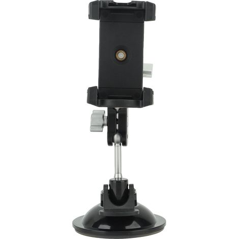 Support de voiture à ventouse avec porte-téléphone, filetage 1/4 pouce, compatible avec les caméras sportives et les smartphones. (1/5)