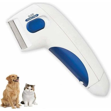 Peigne Électrique Anti-Puces Pour Animaux De Compagnie, Peigne Électrique Pour Nettoyer Les Animaux De Compagnie Avec Poux, Peigne Électrique Pour Chiens Et Chats (1/5)