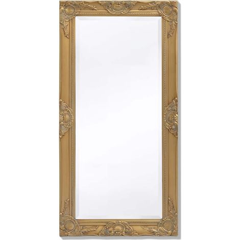 Specchio da Parete Stile Barocco 100x50 cm Oro vidaXL