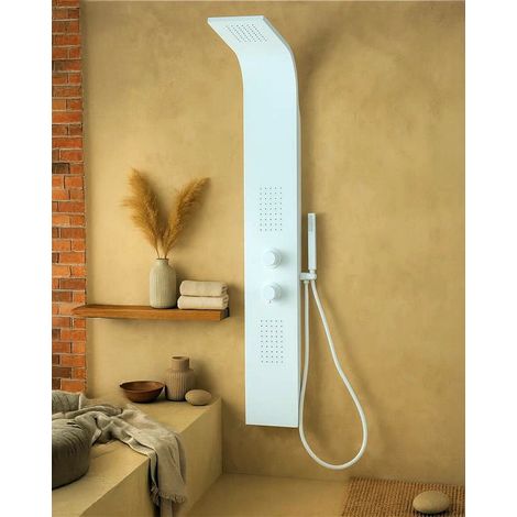 Exagonshop Pannello doccia idromassaggio Ibiza in alluminio
