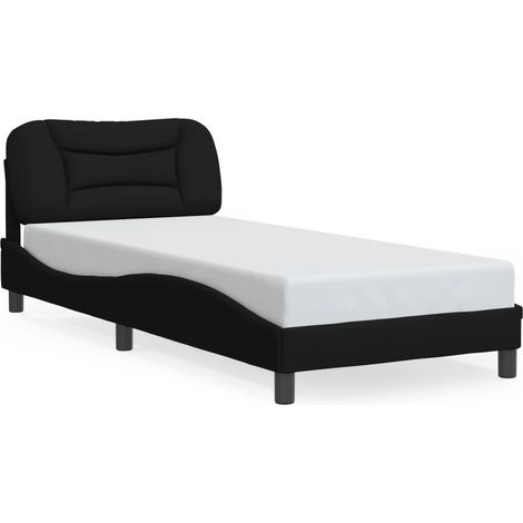 Maison Exclusive - Giroletto con LED senza Materasso Hvar Nero 90x200 cm in Tessuto