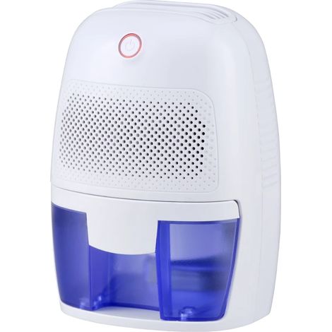 Déshumidificateur électrique domestique (blanc), séchoir à air, extracteur d'humidité avec réservoir d'eau de 500 ml, convient aux chambres et aux bureaux. (1/4)