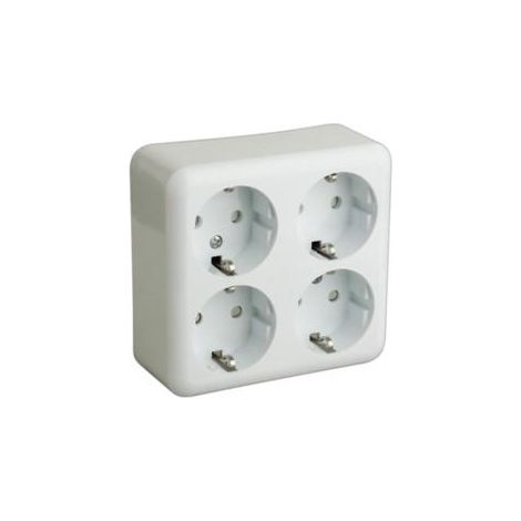 Base schuko à 4 broches 16A/250V Electro Dh 36.470/4B/B 8430552106981