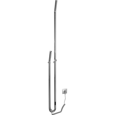 Sèche-serviettes électrique DUOPASSO avec minuterie, 122x1700mm, 45 W, chromé (1/4)