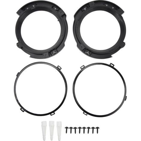 Anneau de support de montage de phare rond de voiture de 7 pouces, 2 pièces, pour Wrangler JK 2007 à 2018 (1/4)